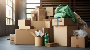 Handling leftover packing materials