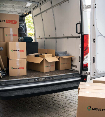 Residential moving process transport and unloading