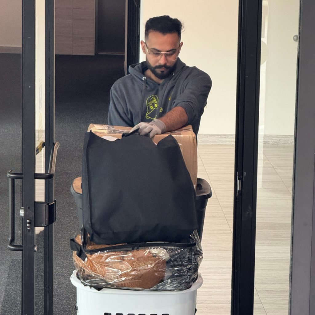 moving man in office