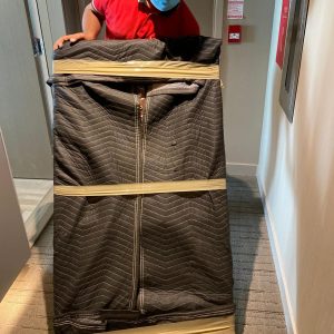mover take furniture out of condo for long distance moving