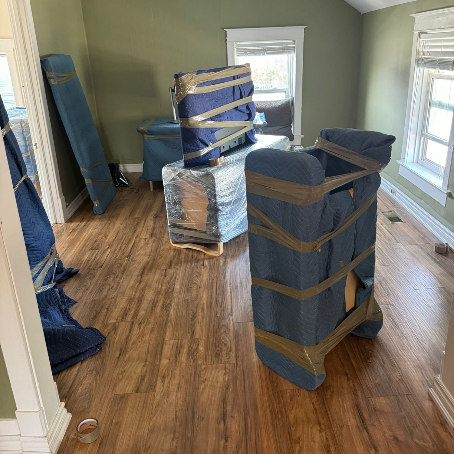 furniture in a home after packing services