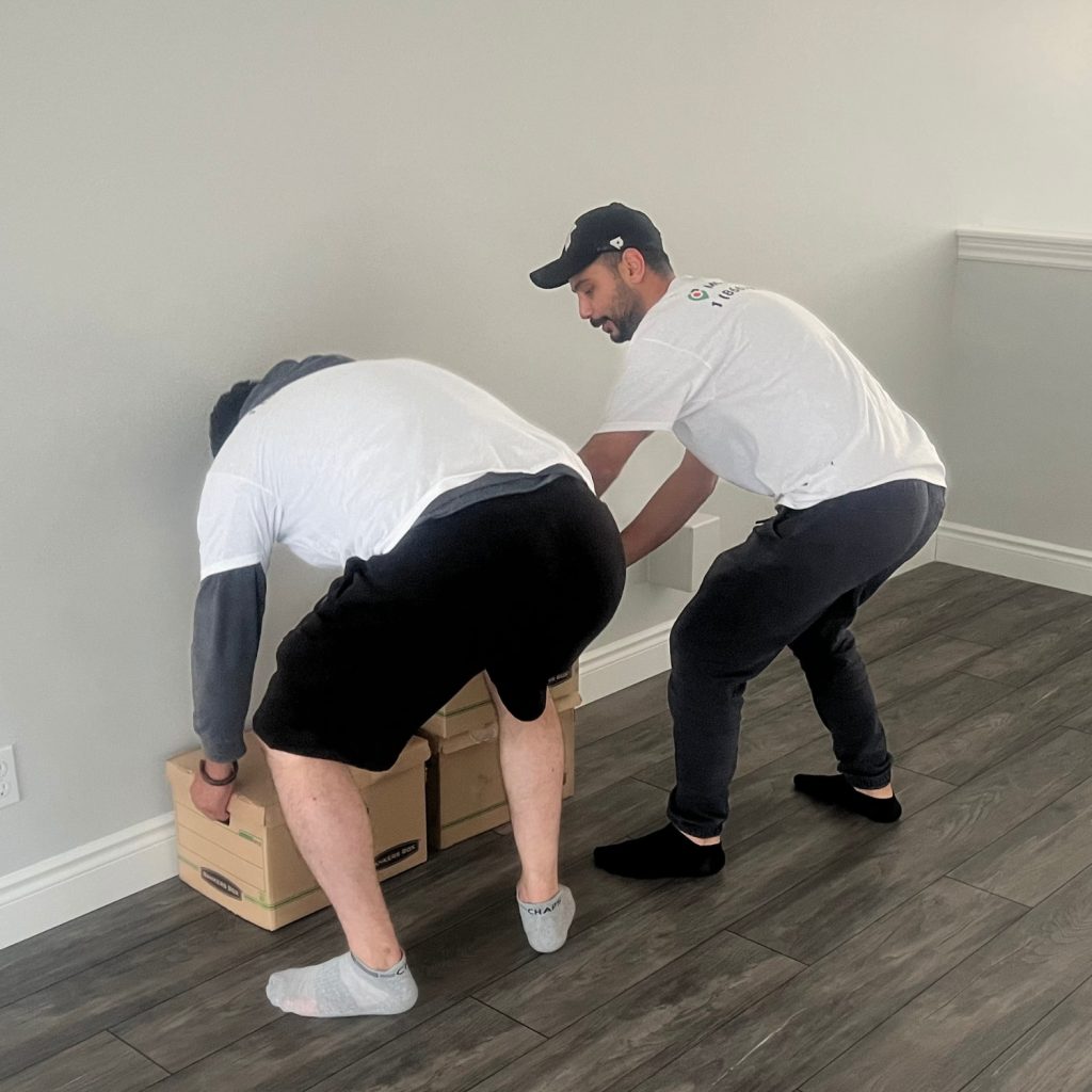 movers carrying boxes for a move in niagara falls