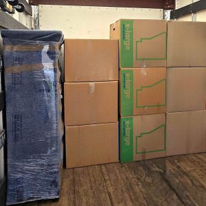 boxes in short term climate controlled storage units