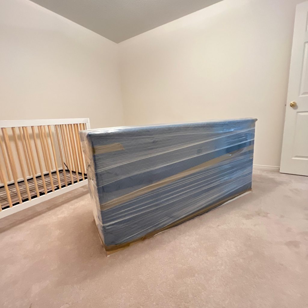 cabinet wrapped and padded