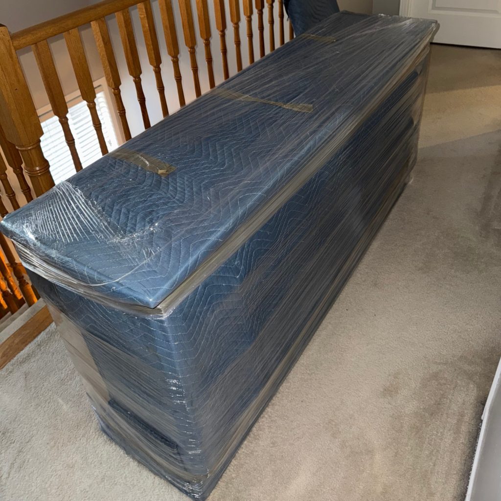 movers wrapped fragile furniture in barrie