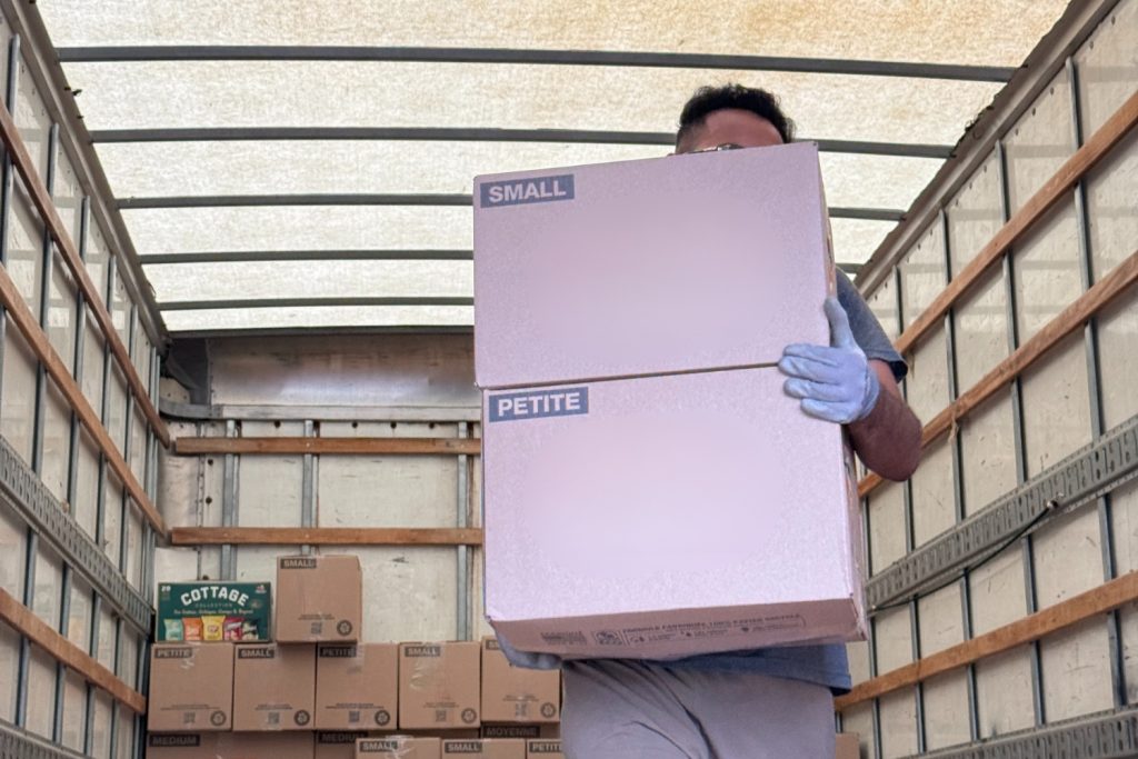 movers in truck for moving day