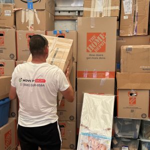mover packing away gym equipment