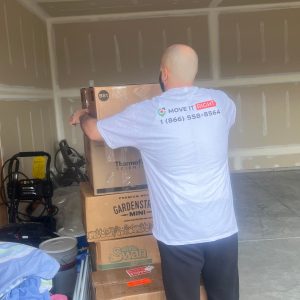 mover stacking boxes to move