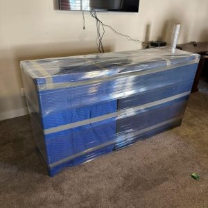 wrapped office furniture for moving