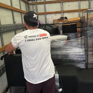 specialized fitness equipment mover in truck
